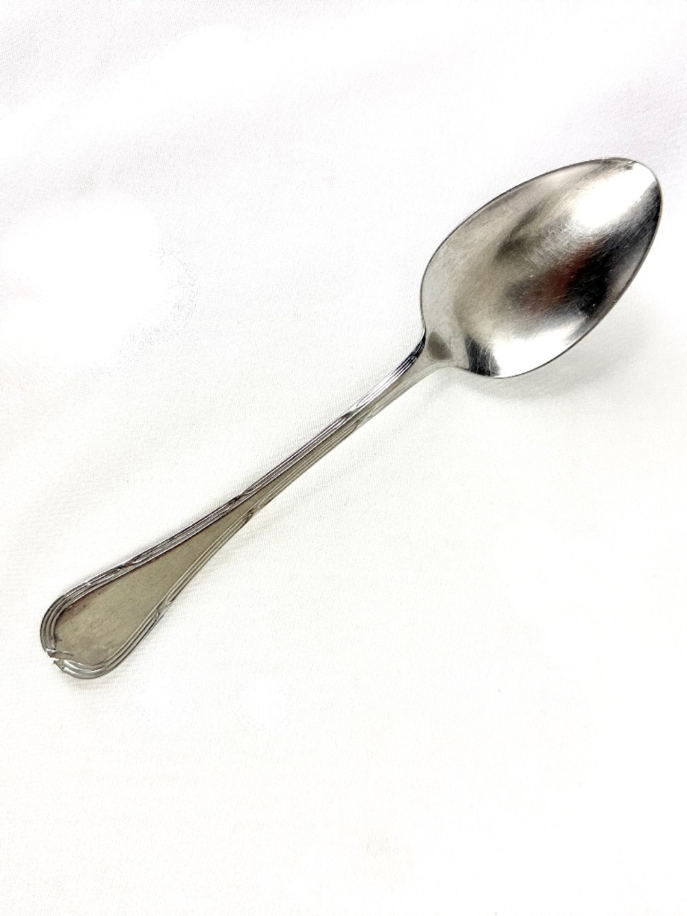 Vintage 1980 Grand Ribbon Tablespoon Stainless Steel Oval Soup Spoon WMF Germany
